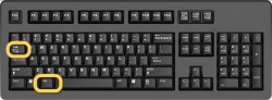 klaviaturos-kombinacijos Alt TAB mygtukas